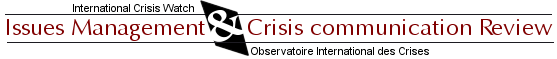 Issues management & crisis communication review